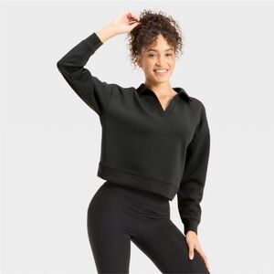 NWOT- Women's Airy Sleek Polo Sweatshirt - All In Motion™
